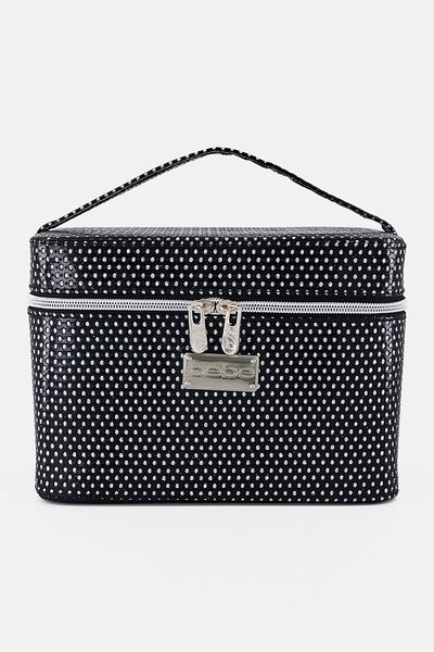 Bebe Brand Logo Cosmetic Bag, Black