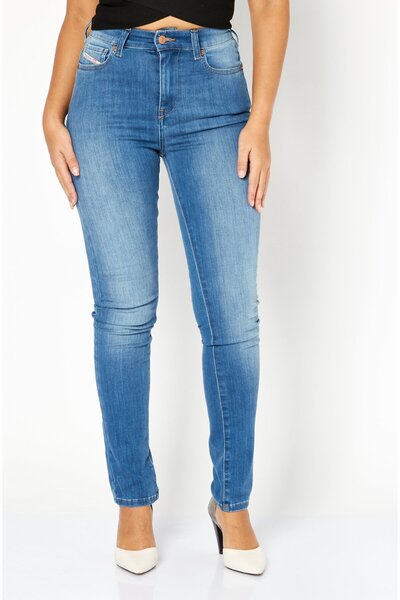 Diesel Women Super Skinny Fit Wash Stretchable Denim, Blue