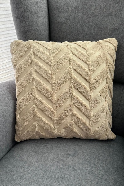 Meturas 42x42 cm Çift Taraflı Yastık Minder Kırlent Kılıfı - Gizli Fermuar, Ş...