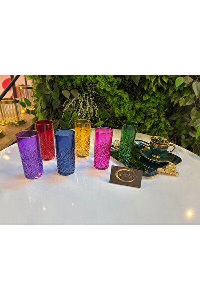 ARS HOME DEKOR ARS Paşabahçe Timeless Renkli Kahve Yanı Bardağı, Soda-Limonat...