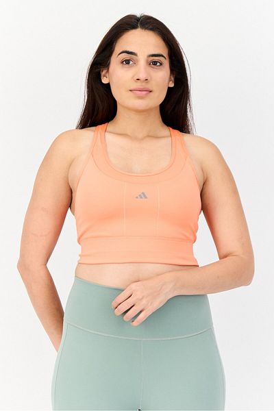 adidas Women Sportswear Fit Lightly Padded Training Sports Bra, Coral
