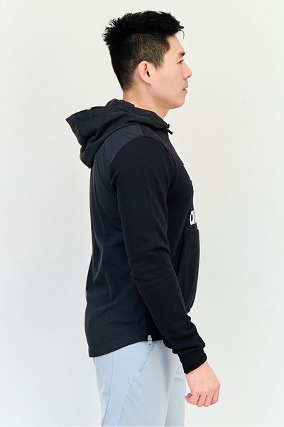 adidas Men Sportswear Fit Long Sleeves Outdoor Hoodie, Black