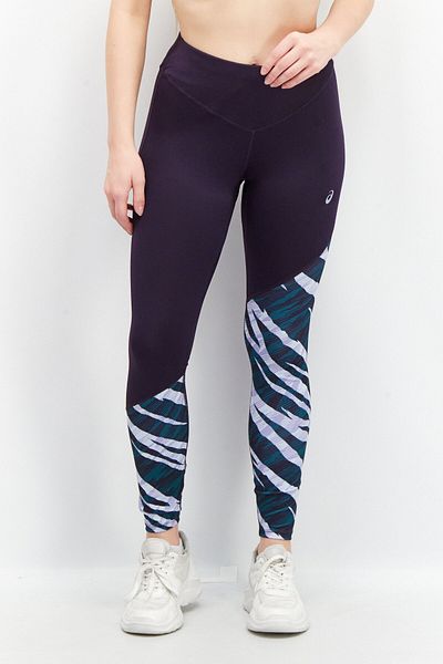 Asics Women Tight Fit Running Leggings, Purple Combo