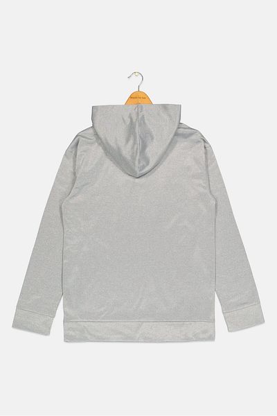 Puma Kids Boy Sportswear Fit Long Sleeves Outdoor Hoodie, Light Grey