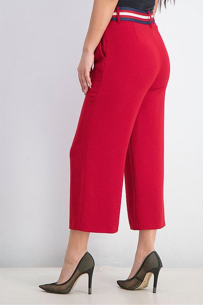 Harmont & Blaine Women Plain Wide Leg Pants, Red