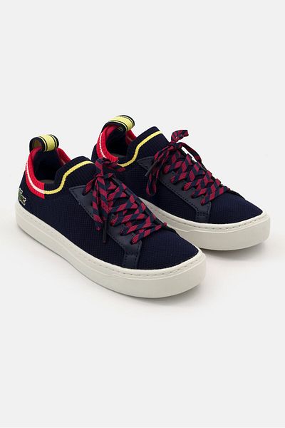 Lacoste Women Lace-Up La Piquee 0121 Sport Shoes, Navy