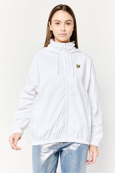 Lyle & Scott Women Embroidered Logo Windbreaker Jacket, White