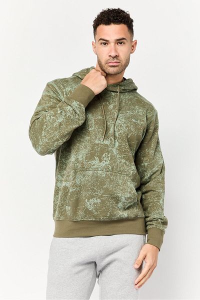 adidas Men Sportswear Fit Long Sleeve Outdoor Hooded Sweatshirt, Multicolor