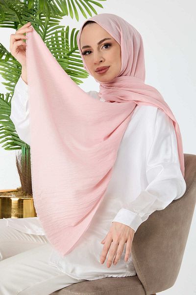 TOFİSA Soft Cotton Shawl Powder - 23352