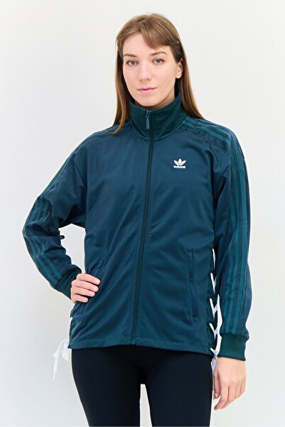 adidas Women Sportswear Fit Long Sleeve Training Jacket, Dark Green