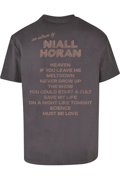 Merchcode Niall Horan - Monotone Trackliste Heavy Oversize Tee