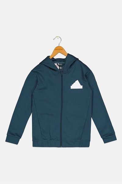 adidas Kids Boy 2pcs Brand Logo Outdoor Tracksuits, Teal