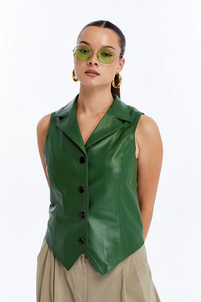CE-YIL DERİ ÜRÜNLERİ GENUINE LEATHER VEST