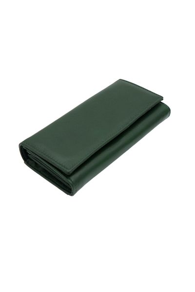 OEM Women's wallet, Green genuine leather, Tita - PR344