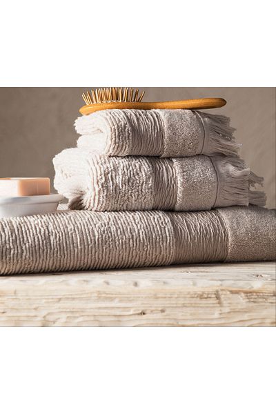 Mudo Concept Borla Beige Bath Towel 90X150
