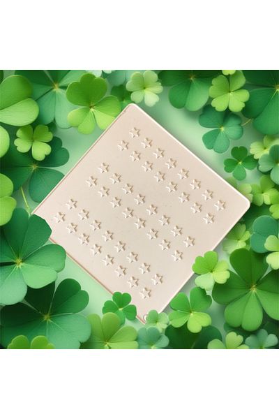 PİNK ROSE Bybirgül Slilikon Star White Trivet 17X17 cm (2Pcs) Airfryer Baking Mat