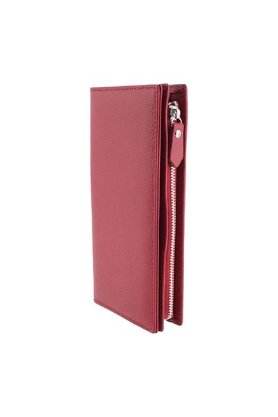 OEM Women's genuine leather wallet B01, dark red