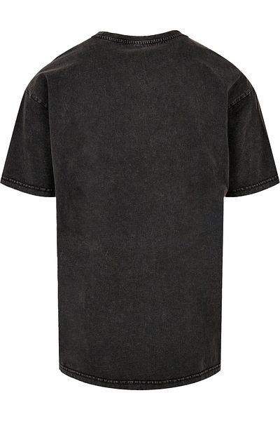 Merchcode Sla - Zahniges Pentagramm Acid Washed Oversize T-Shirt