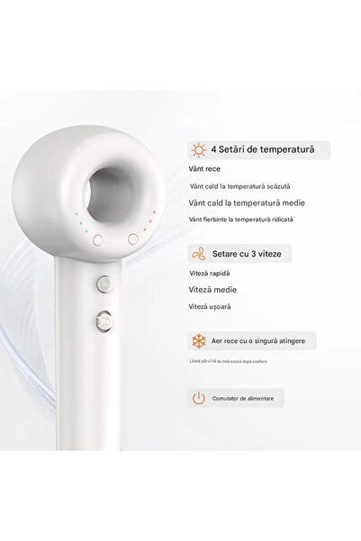 OEM Uscător de Păr Profesional 1400W – Cu Ioni Negativi, Anti-Frizz, Uscare Rapidă & Strălucire