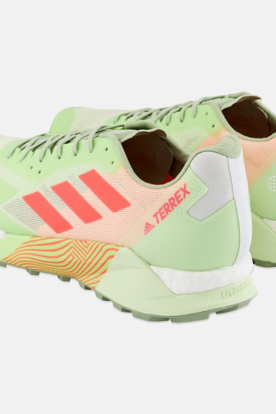 adidas Men Terrex Agravic Lace Up Running Shoes, Lime Green