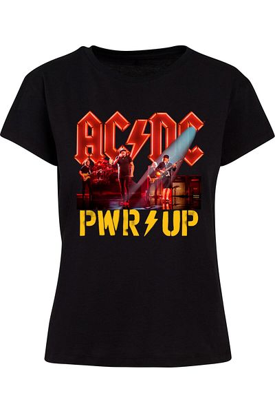 Merchcode Damen Ladies Acdc - Pwrup Stage Lights Box Tee