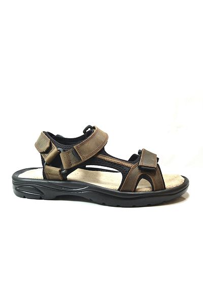 Onlo Ayakkabı Onlo Shoes DK.391 Γνήσιο Δερμάτινο Velcro Ανατομικά Ανδρικά Αθλητικά Σανδάλια