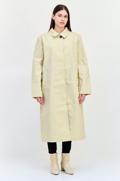 Esprit Women Solid Trench Coat, Beige
