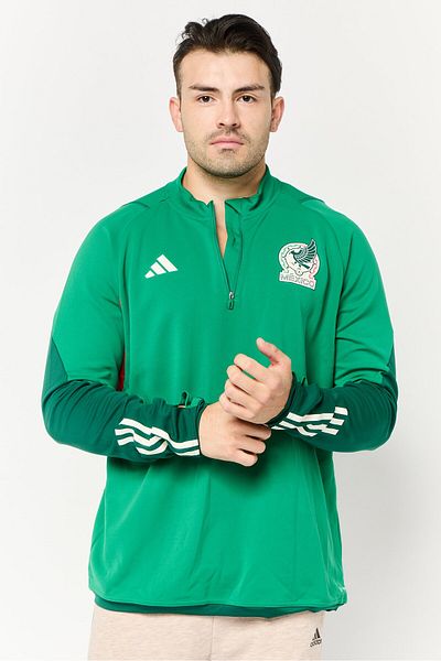 adidas Men Sportswear Fit Mexico Tiro 23 Football Half Zip Sweatshirt, Multicolor