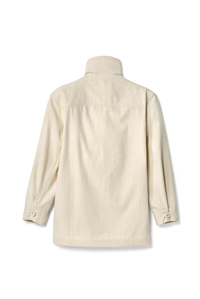 Tchibo Women Textured Parka Jacket, Off White