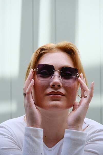 Women's Sunglasses Crystal Square Crystal Cut Uv400 Filter Protected