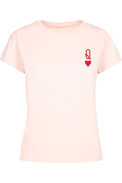 Merchcode Ladies Hugs & Love - Queen Of Hearts Box Tee