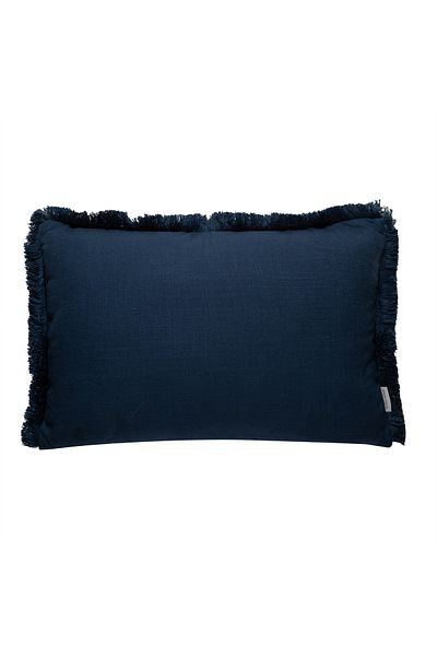 Mudo Concept Alba Kirlent with Fringe Navy Blue 40X60