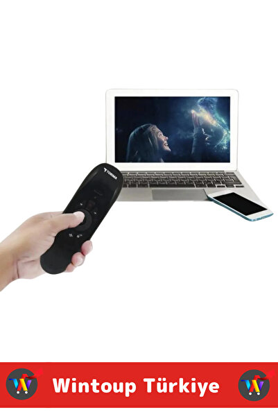 Wintoup Premium Çok Fonksiyonlu 2.4g Kablosuz Air Mouse ANDROID TV Uyumlu Q Klavyeli Mini Uzaktan Kumanda