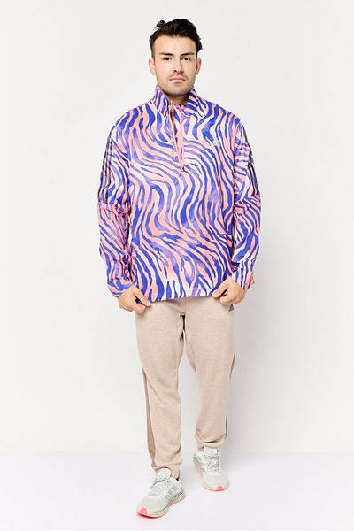 adidas Men Sportswear Fit Long Sleeve Outdoor Windbreaker Jacket, Multicolor