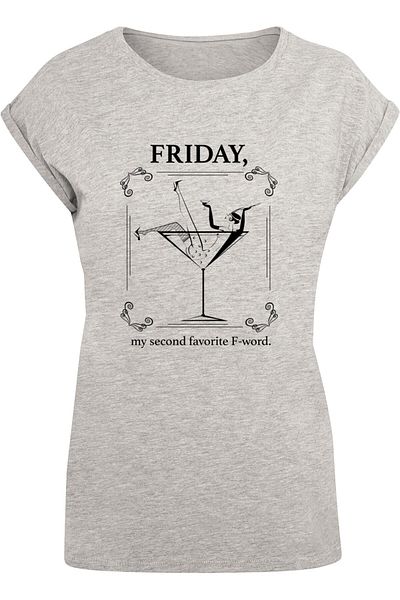 Mister Tee Damen Ladies F-word Extended Shoulder Tee