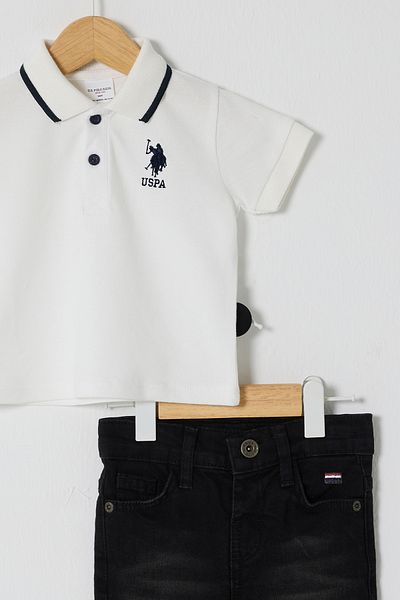 U.S. Polo Assn. Set 2 bucati pentru bebelusi