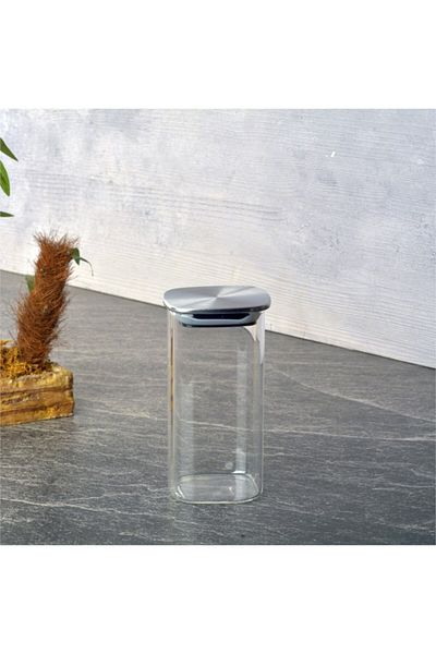 kitchenboost Thn Glass Jar - Glass Food Storage Jar 6 Pcs Borosilicate Glass 3 Sizes