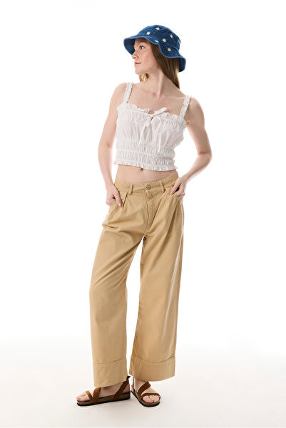 Mudo Loose Fit Pleated Detail Pants