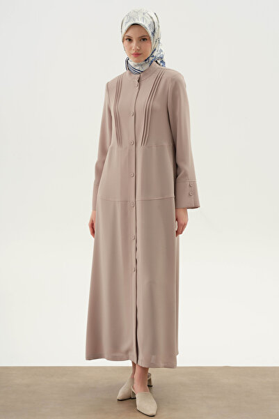 Tuğba Kesik Detaylı Ferace - Taş