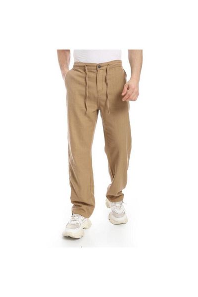 COUP Men Casual Jaquared Pants 1330148 - Cafe