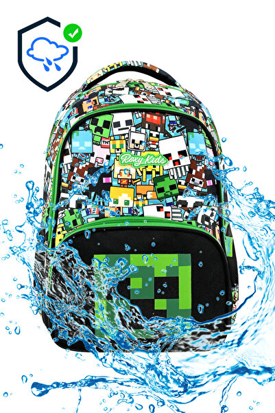 Sona Park Mine Creeper sada 3 tašek pro základní školu, krabičky na oběd a penál