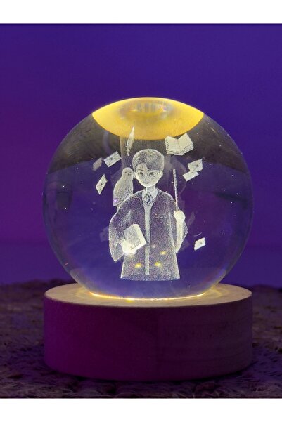 Loschstore Gece Lambası Işıklı Aydınlatma Kristal Küre Harry Potter Tek Renk