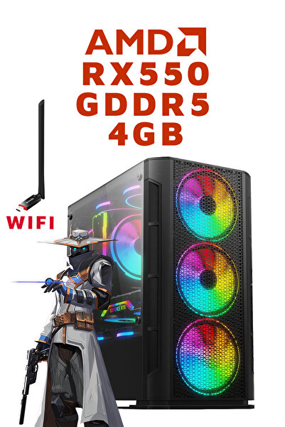 Dmc N267 (PUBG,GTA 5) Ryzen 5 5500 32GB RAM 256GB SSD 4GB RX550 Oyuncu Masaüstü Bilgisayarı