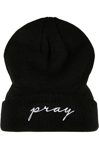 Mister Tee Unisex Pray Embroidery Beanie