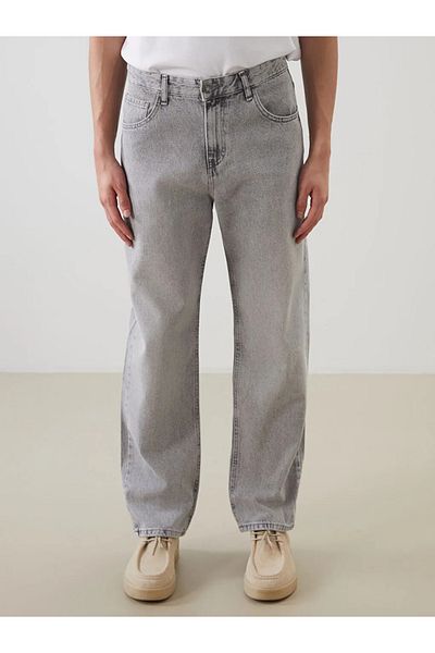 LC Waikiki Lcw Jeans Gray Baggy Fit Men's Jeans