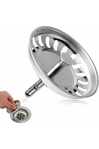 OEM Sită pentru chiuvetă, oțel inoxidabil, argintiu, 79,3 mm
