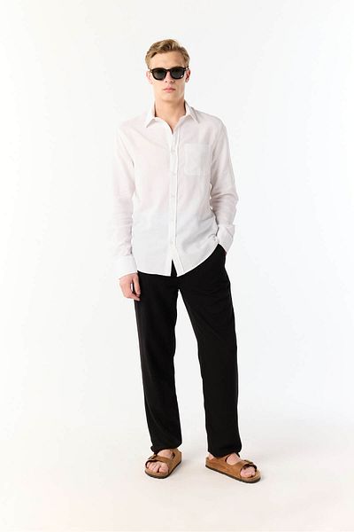 Mudo Regular Fit Single Pocket Long Sleeve Shirt
