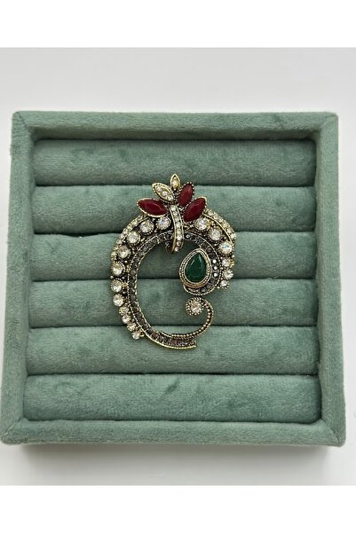 giez Vintage Model Osmanlı Tarz Taşlı Broş