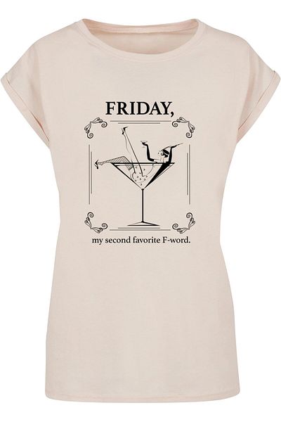 Mister Tee Damen Ladies F-word Extended Shoulder Tee