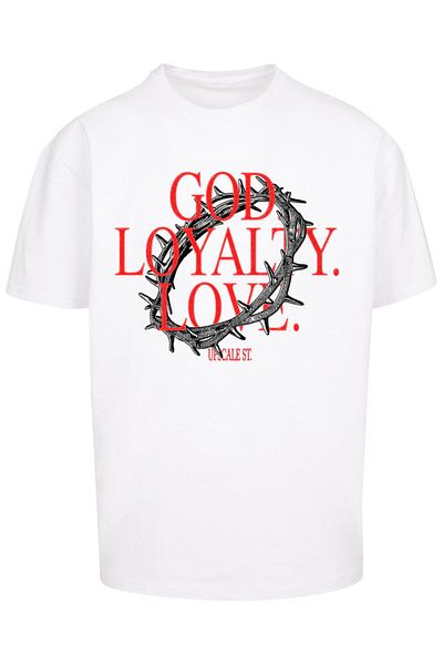 Upscale by Mister Tee Unisex God Loyalty Love Oversize Tee